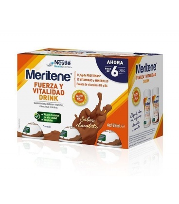 Pack Meritene Drink Chocolate 6X125 Ml