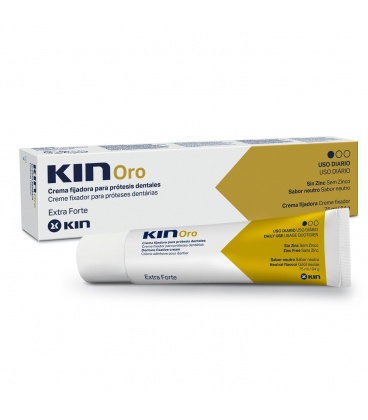 Kin Oro Crema Fijadora Adhesivo Protesis Dental