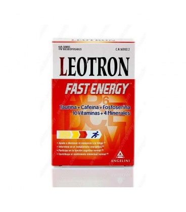 Leotron Fast Energy 10 Sobres Bucodispersables