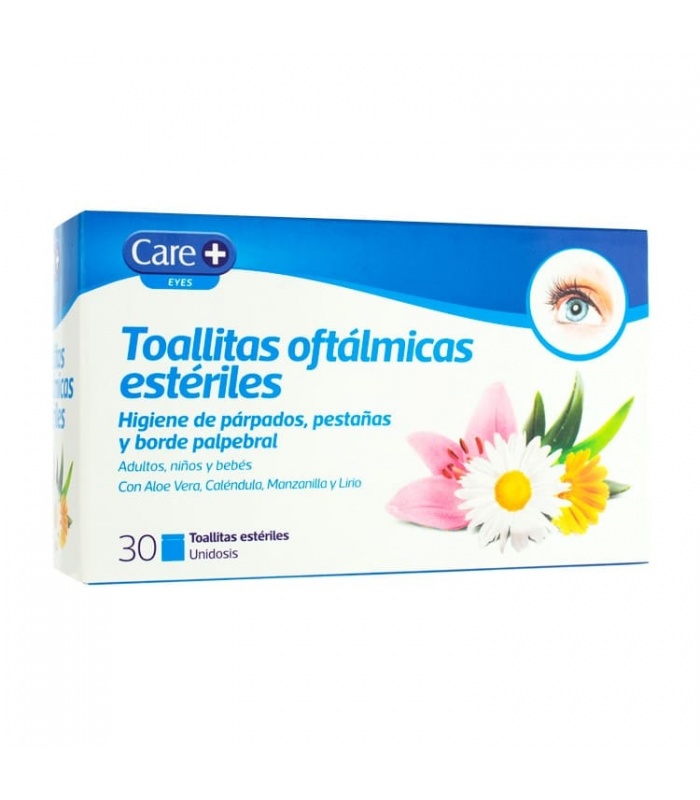 Care+ Toallitas Oftalmicas Esteriles 60 Toallitas