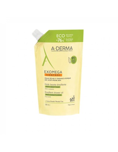 A-derma exomega control aceite emoliente ducha refill 500 ml