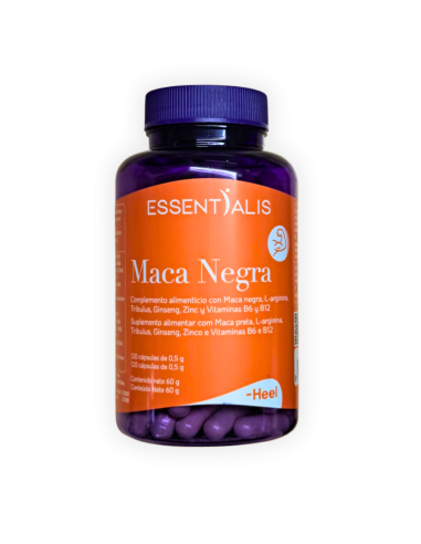 ESSENTIALIS Maca Negra 120 Cápsulas