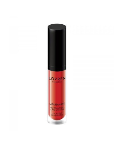 LOVREN Lápiz Labial Líquido Mate Color Rojo Intenso 3,5 ml