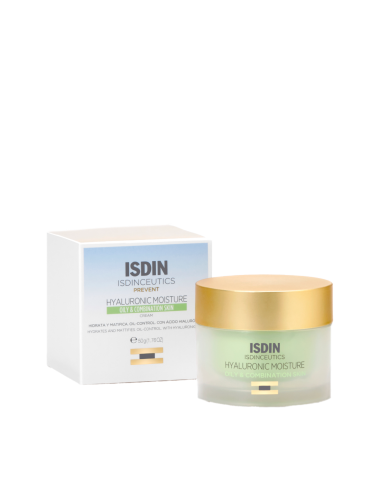 Isdinceutics hyaluronic moisture oily & combination skin cream 50 gr