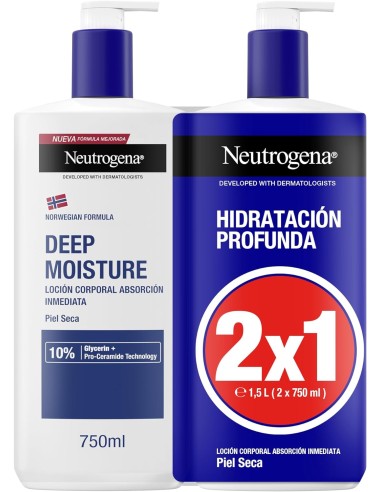 NEUTROGENA Duplo Hidratación Profunda Piel Seca 2x750 ml