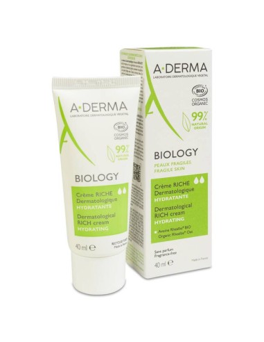 A-DERMA Biology Crema Rica Dermatológica Hidratante 40 ml