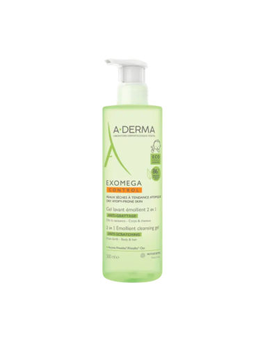 A-DERMA Exomega Control Gel Limpiador Emoliente 500 ml