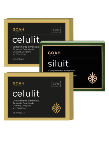 GOAH Clinic Pack Celulit Silueta Perfecta 2x60 Cápsulas + Siluit 60 Cápsulas