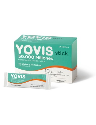 Yovis 10 Sticks Bucodispersables