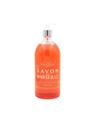 BEAUTERRA Jabón Huile d'Olive Perfume Flor de Naranja 1 Litro