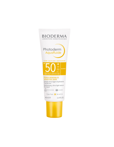 BIODERMA Photoderm Aqua Fluide Incoloro SPF50+ Protector Solar Piel Grasa 40 ml