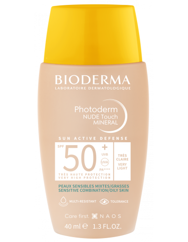 Bioderma Photoderm Nude Touch Mineral SPF 50+ Tono Muy Claro 40 ml