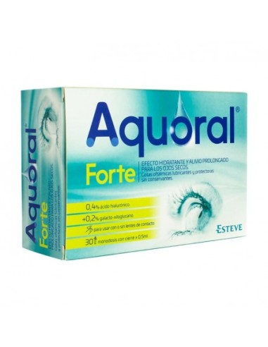 Aquoral Forte Con Acido Hialurónico 0.4% Gotas Oftálmicas