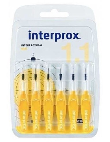 DENTAID Interprox Cepillo Interdental Mini Amarillo 6 Unidades