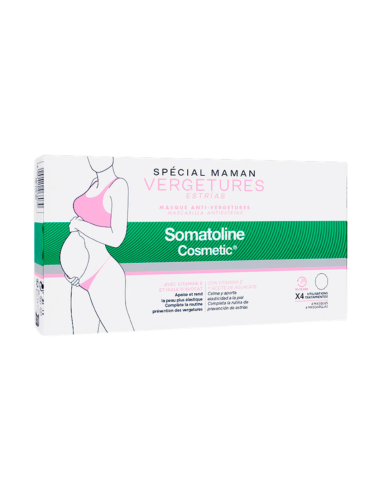 SOMATOLINE Mascarilla Antiestrías Especial Mamás 4 Mascarillas