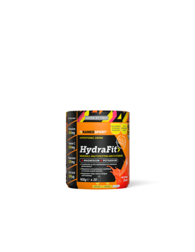 NAMEDSPORT HydraFit Hypotonic Drink 400g Sabor Naranja Roja