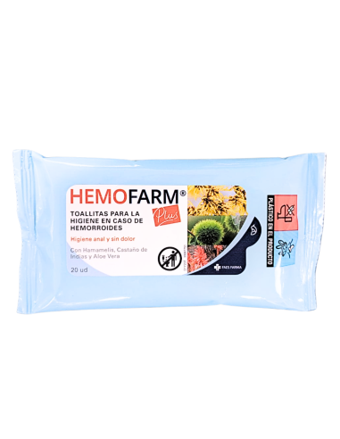 HEMOFARM Plus 20 Toallitas