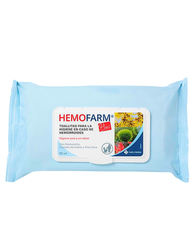 HEMOFARM Plus 60 Toallitas