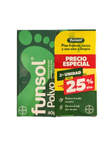 FUNSOL Polvo Duplo 60g 2ª Unidad 25% dto