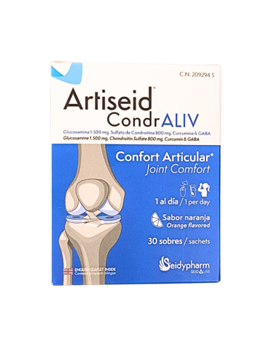 ARTISEID CondrALIV Confort Articular Sabor Naranja 30 Sobres de 4g