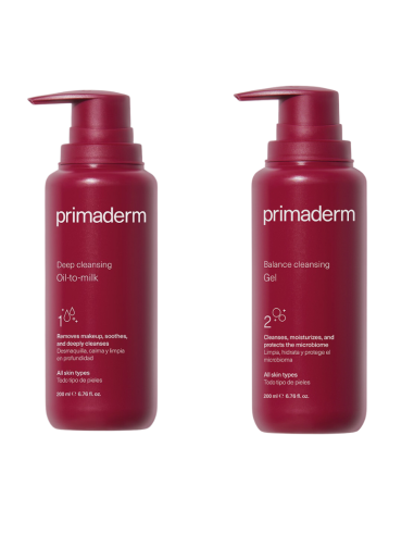 PRIMADERM Pack Doble Limpieza Oil-To-Milk 200 ml + Gel Limpiador 200 ml