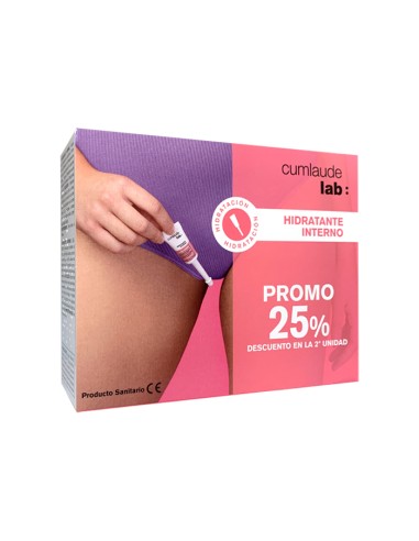 CUMLAUDE Duplo Hidratante Interno Vaginal 2x6 Cánulas Monodosis