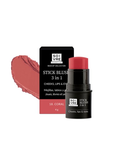 SOIVRE Stick Blush 3 in 1 4g Color Coral