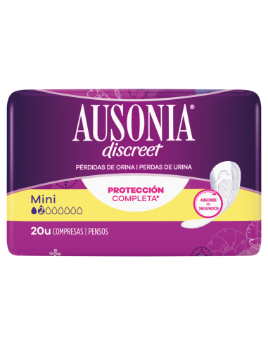 Ausonia Discreet Mini 20 Unidades