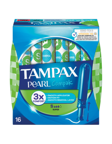 Tampax Pearl Compak Tampón Super 16 Unidades