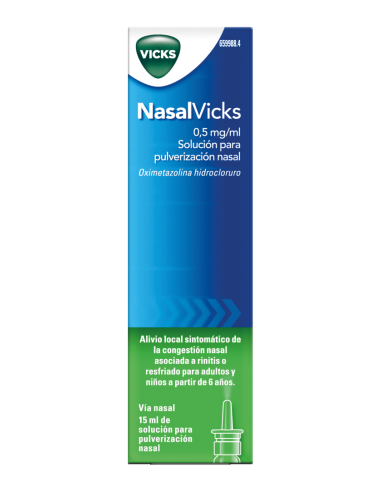 Vicks NasalVicks 0.5 mg/ml Solución Nasal 15 ml