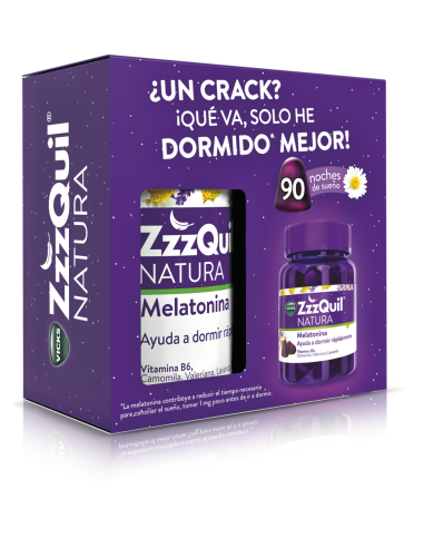 ZzzQuil Pack Natura Melatonina Especial 90 Gominolas