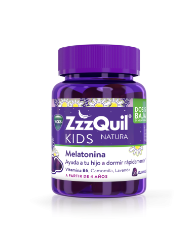 ZzzQuil Kids Natura Melatonina 30 Gummies