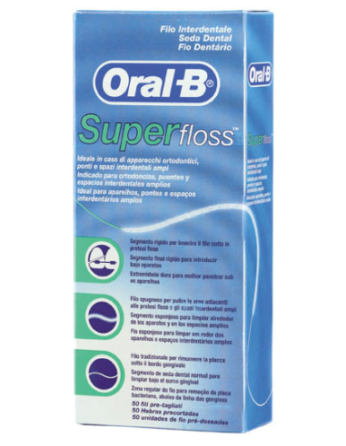 Oral-B Super Floss Seda Dental 50 Unidades