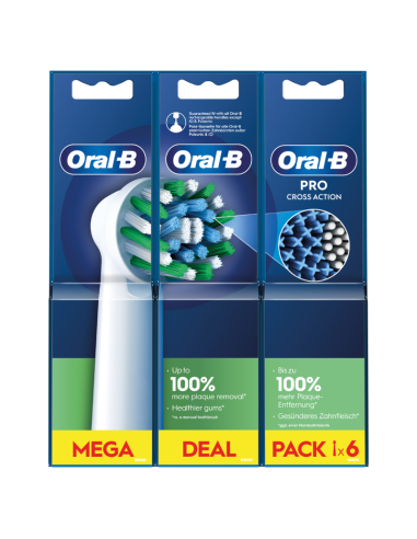 Oral-B Recambios Cross Action 6 Unidades