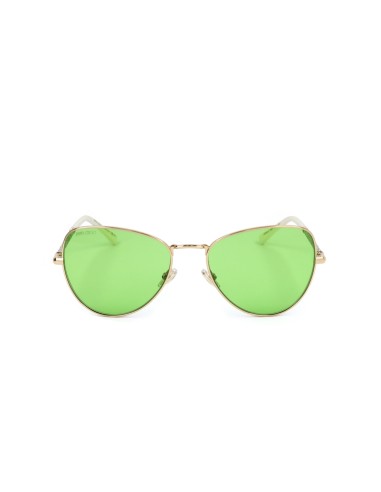 Gafas de sol de mujer, Jimmy Choo, acero inoxidable, oro marfil