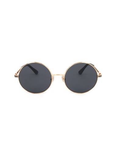 Gafas de sol, Jimmy Choo, acero inoxidable, dorado negro, mujer