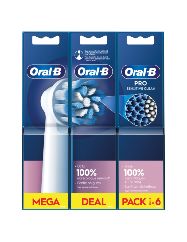 Oral-B Pack Recambios Sensitive Clean 6 Unidades