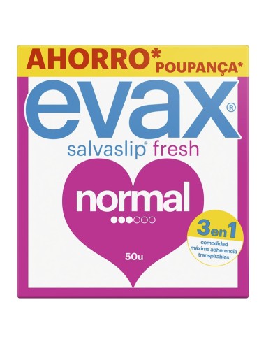 Evax Protectores Salvaslip Fresh Normal 50 unidades