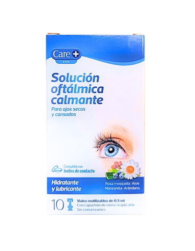 CARE+ Solución Oftálmica Calmante 10 Viales 0,5 ml