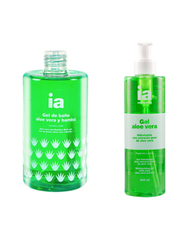 Interapothek Pack Gel Baño Bambú 750 ml + Gel Aloe 250 ml