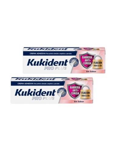 KUKIDENT Duplo Pro Plus Sin Sabor 2x40g