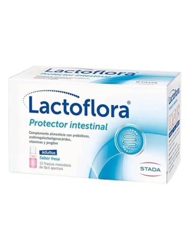 Lactoflora Protector Intestinal Sabor Fresa 10 Frascos