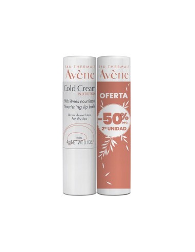 AVENE Duplo Cold Cream Stick Labial Nutritivo 2x4g