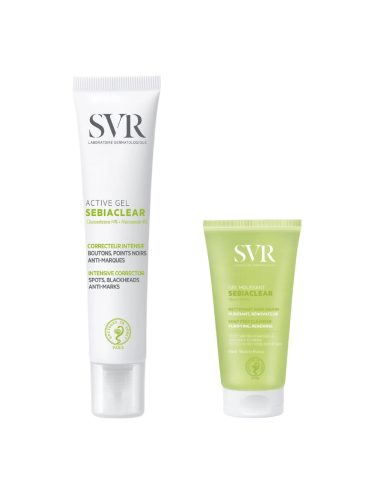 SVR Pack Sebiaclear Active Gel 40 ml + Gel Moussant 55 ml