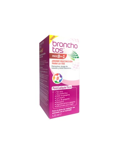 BRONCHOTOS Max 8 en 1 Jarabe Tos, 120 ml