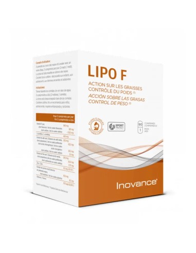 INOVANCE Lipo F Control de Peso 90 Comprimidos