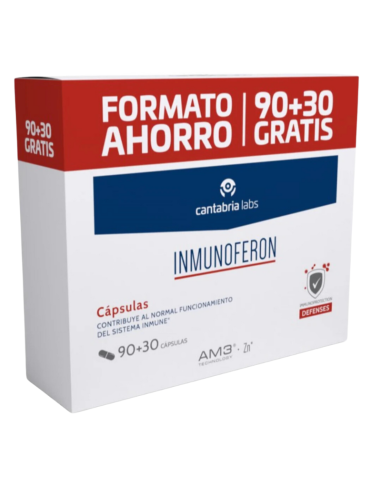 INMUNOFERON Sistema Inmunitario 90 + 30 Cápsulas