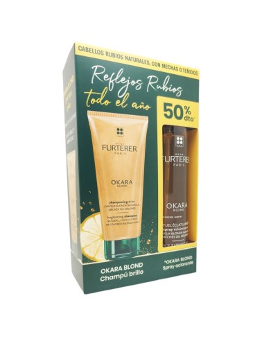 RENE Pack Okara Blond Champú Brillo 200 ml + Spray Aclarante 150 ml