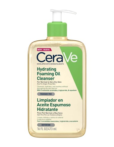 CERAVE Limpiador Aceite Espumoso Hidratante 473 ml