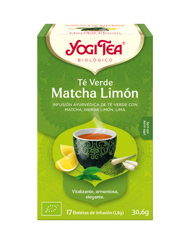 YOGI TEA Té Verde Matcha Limón 17 Bolsitas